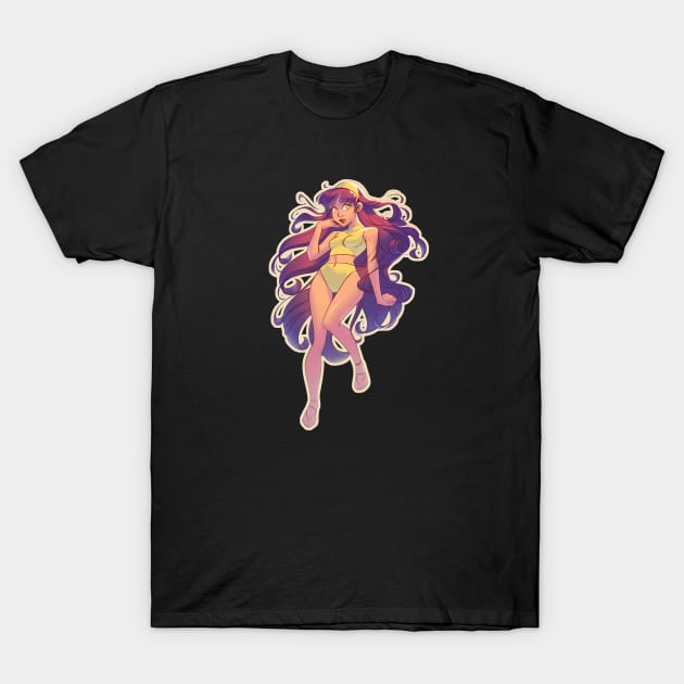 Manga girl T-Shirt by Diana Noriega Art